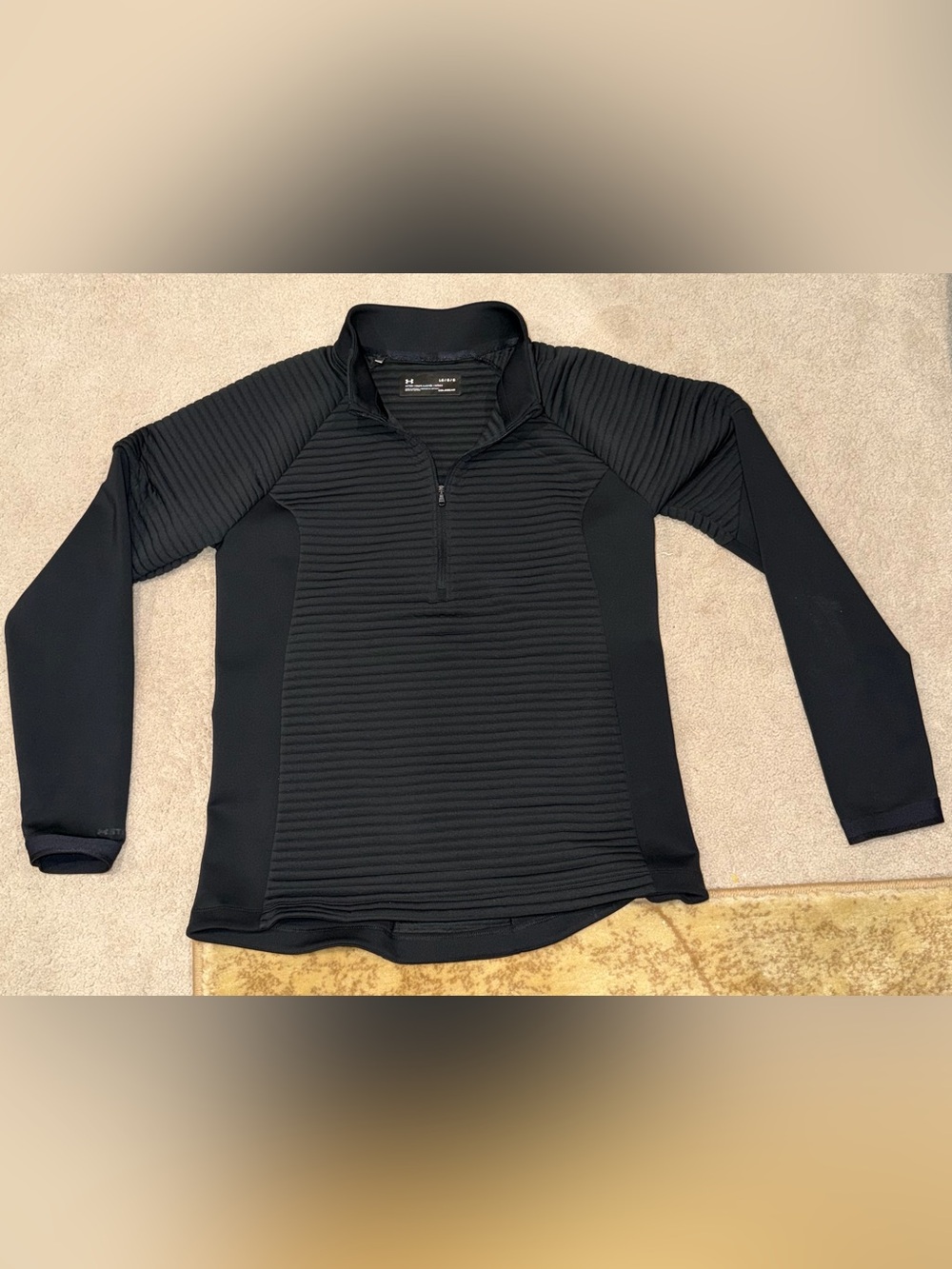 Under Armour Men’s Black Half-Zip Textured Performance Pullover